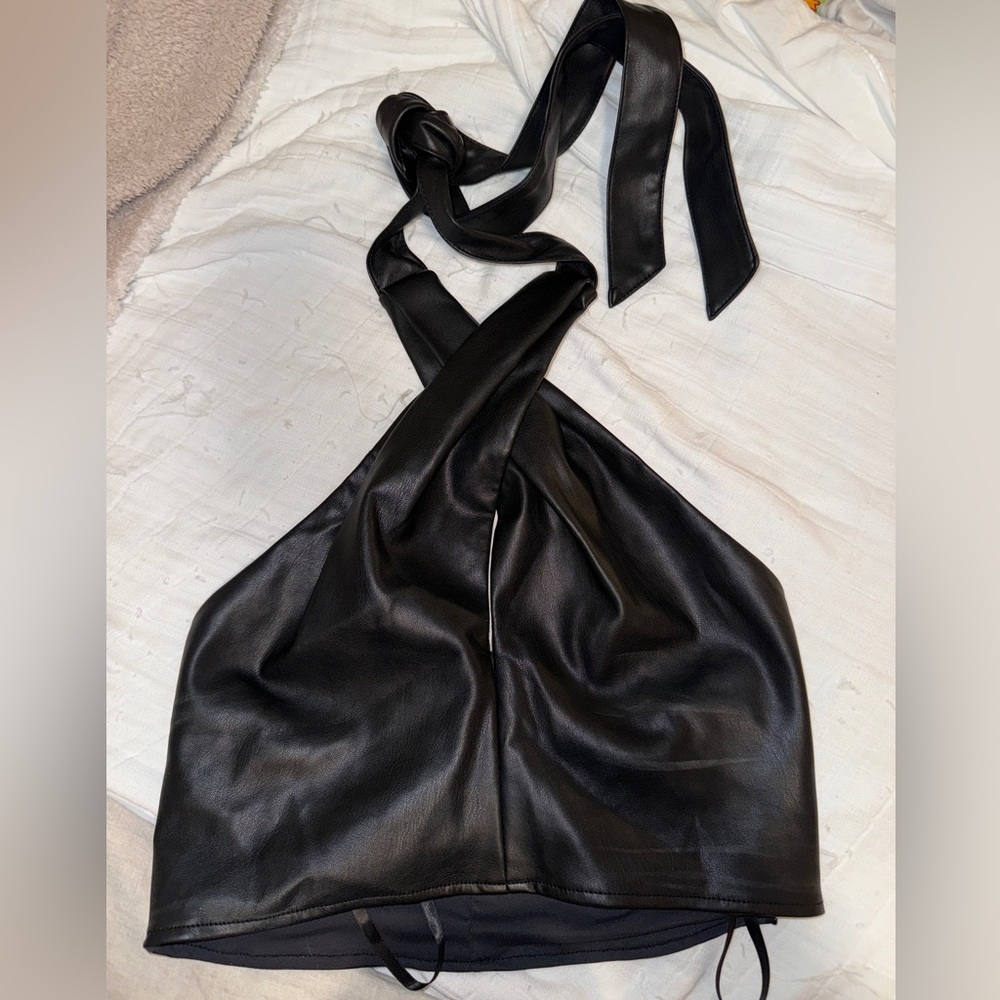 STAUD Leather Top